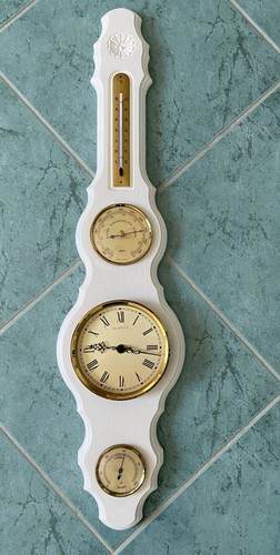 Ddr wetterstation mit uhr - wetterstation,