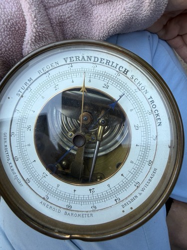 Antikes aneroid barometer - antikes, aneroid-barometer
