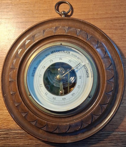 Barometer antik holz - barometer,