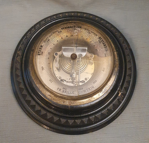 Antikes dosenbarometer - antikes,